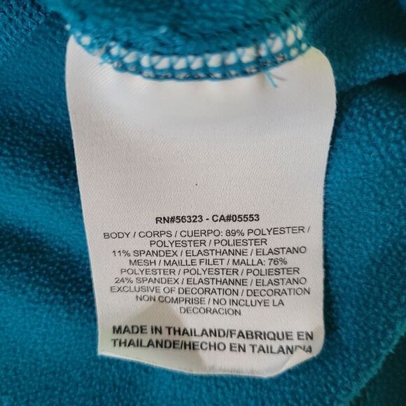 Nike Women's Dri-FIT Half-Zip Teal Athletic Running Hooded Pullover - Picture 13 of 16